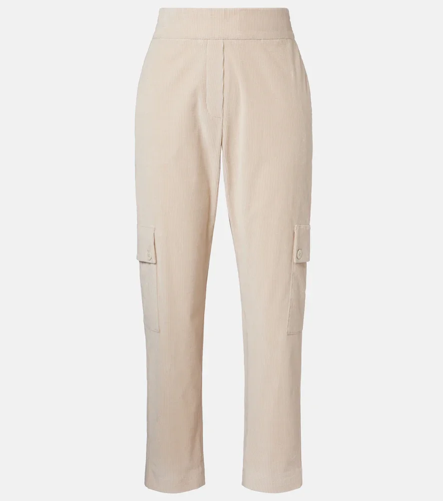 Pantalon fuselé en velours de coton