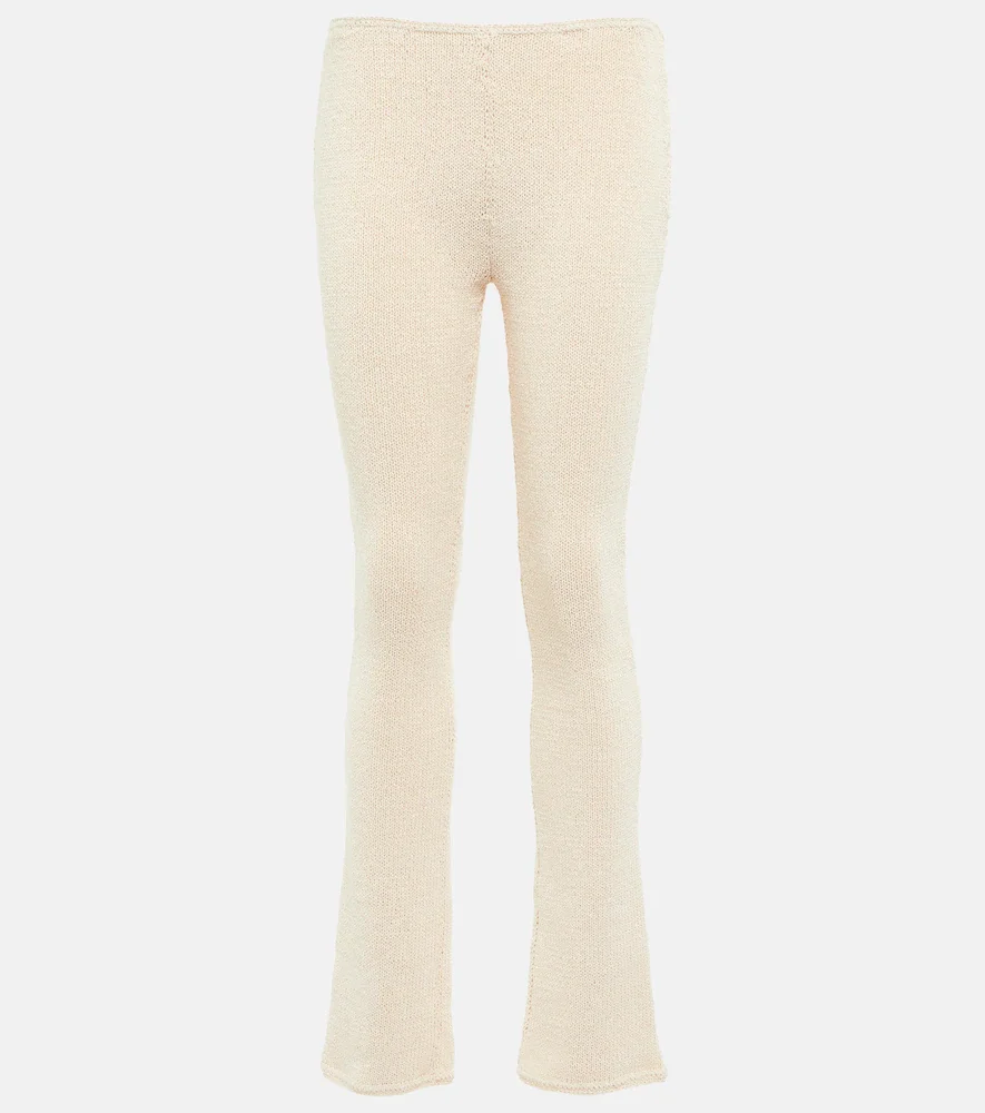 Pantalones ajustados de croché
