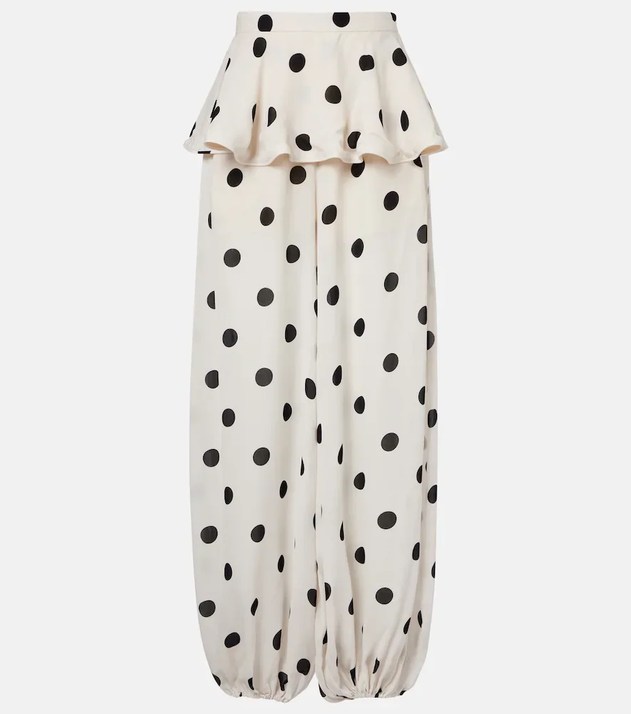 Pantalones balloon con lunares