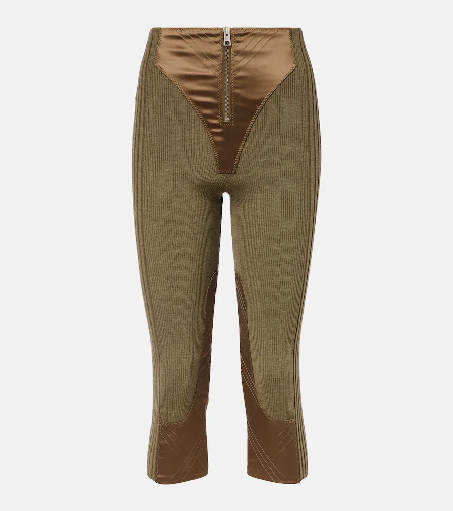 Pantalones capri en mezcla de lana