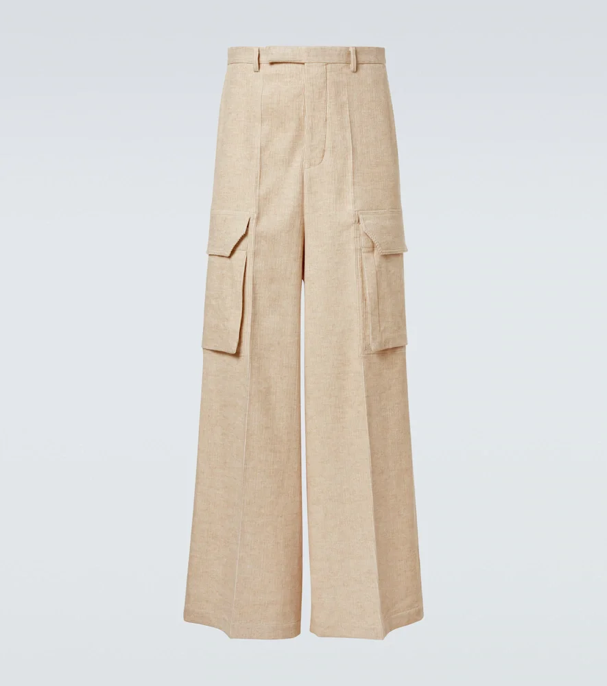 Pantalones cargo Firebanks de algodón y lino