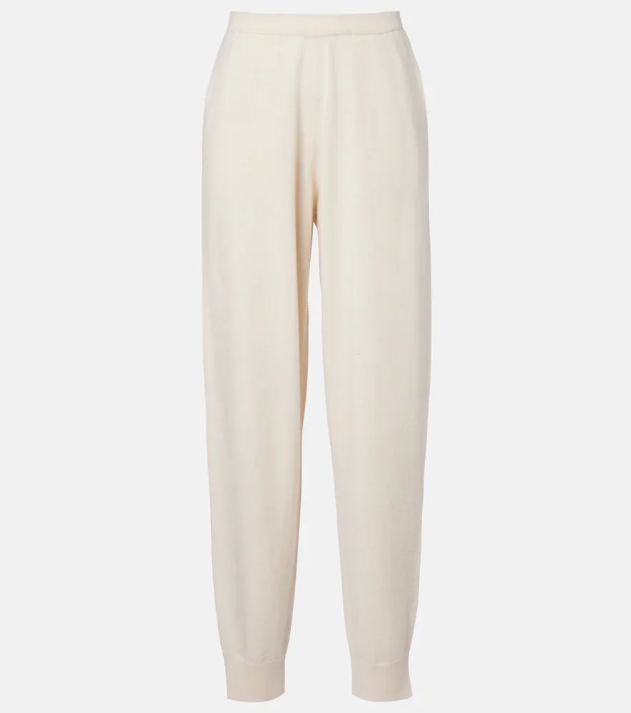 Pantalones deportivos de lana y cachemir