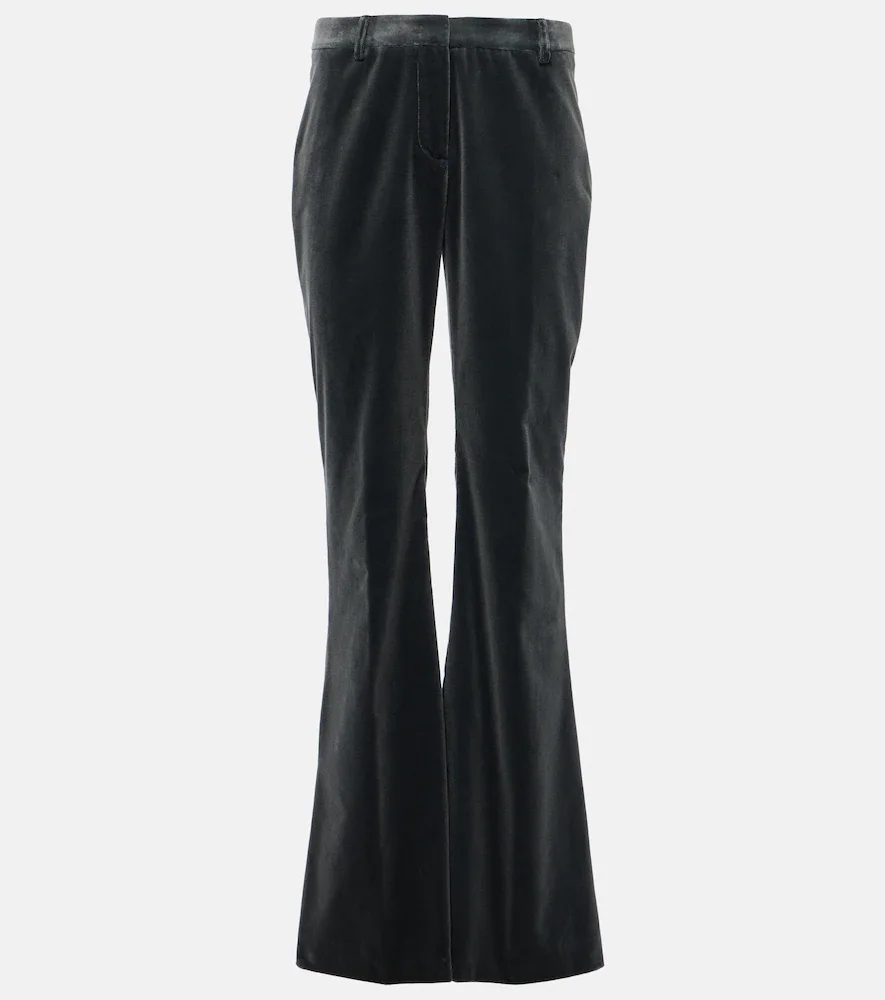 Pantalones flared de algodón