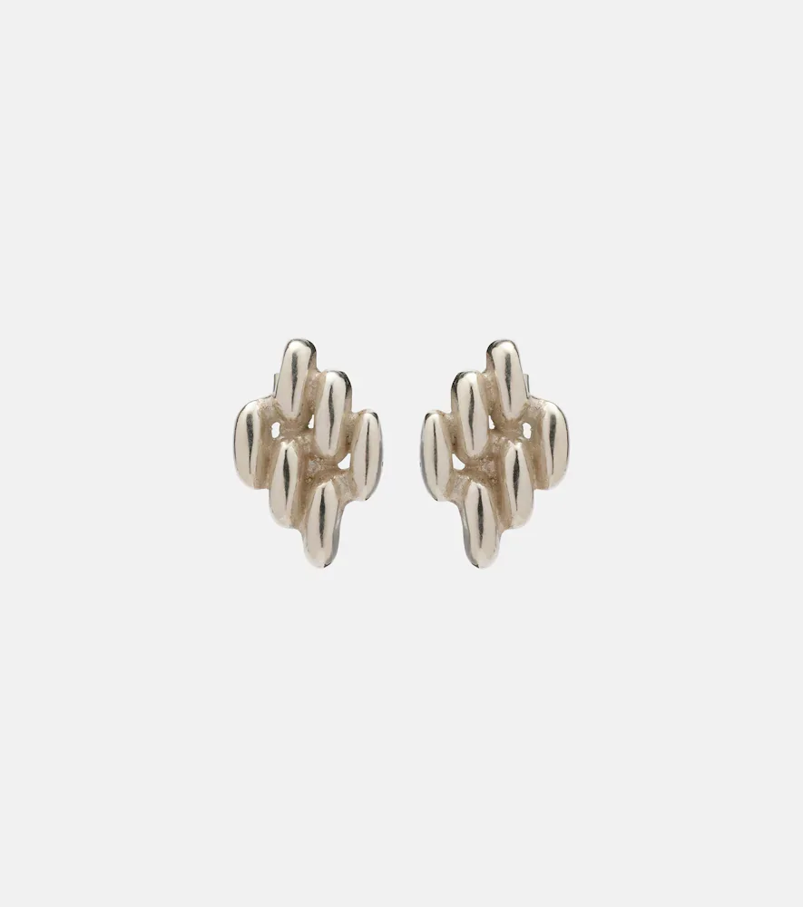 Pendientes Chain Link Mini de plata de ley