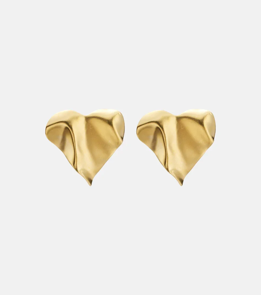 Pendientes Eros chapados en oro de 24 ct