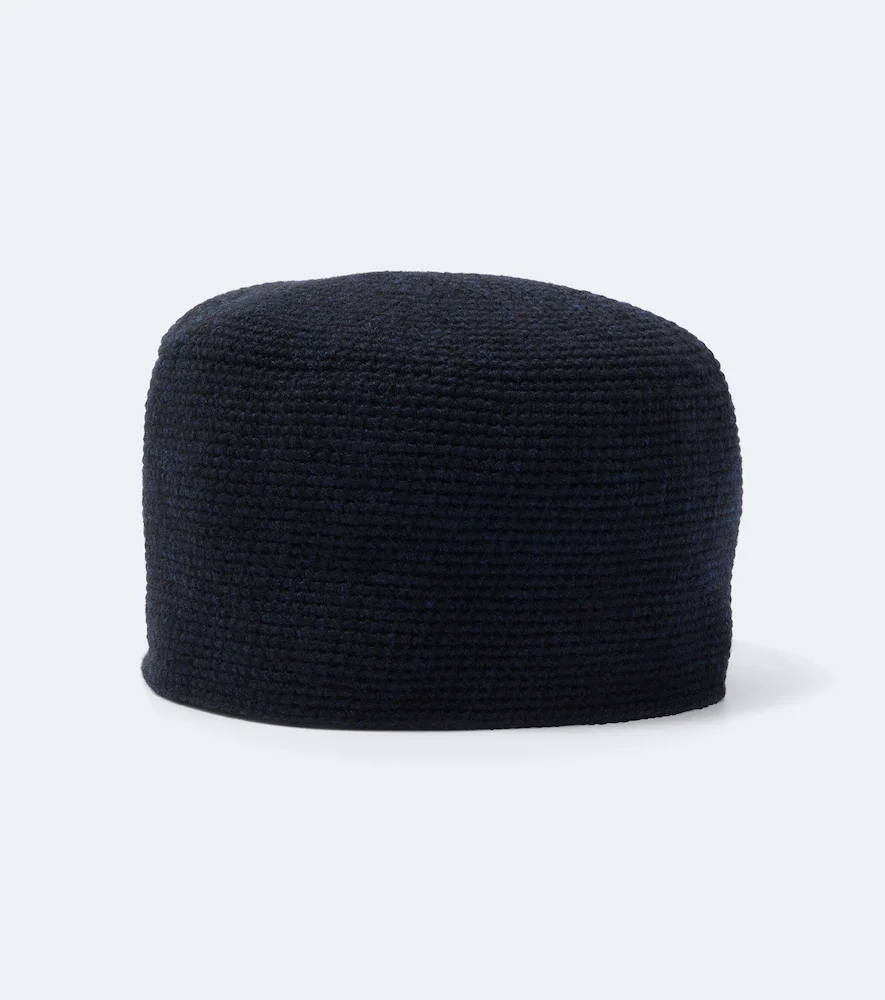 Perleaf crochet cashmere hat