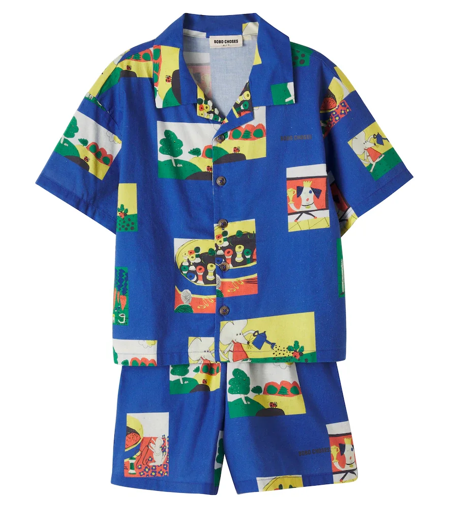 Pickles Tales printed cotton pajamas
