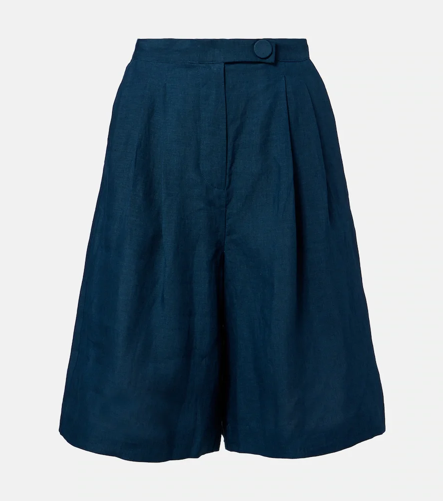 Plaisant linen Bermuda shorts