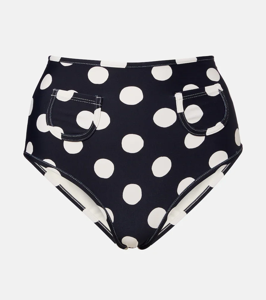 Polly polka-dot bikini bottoms