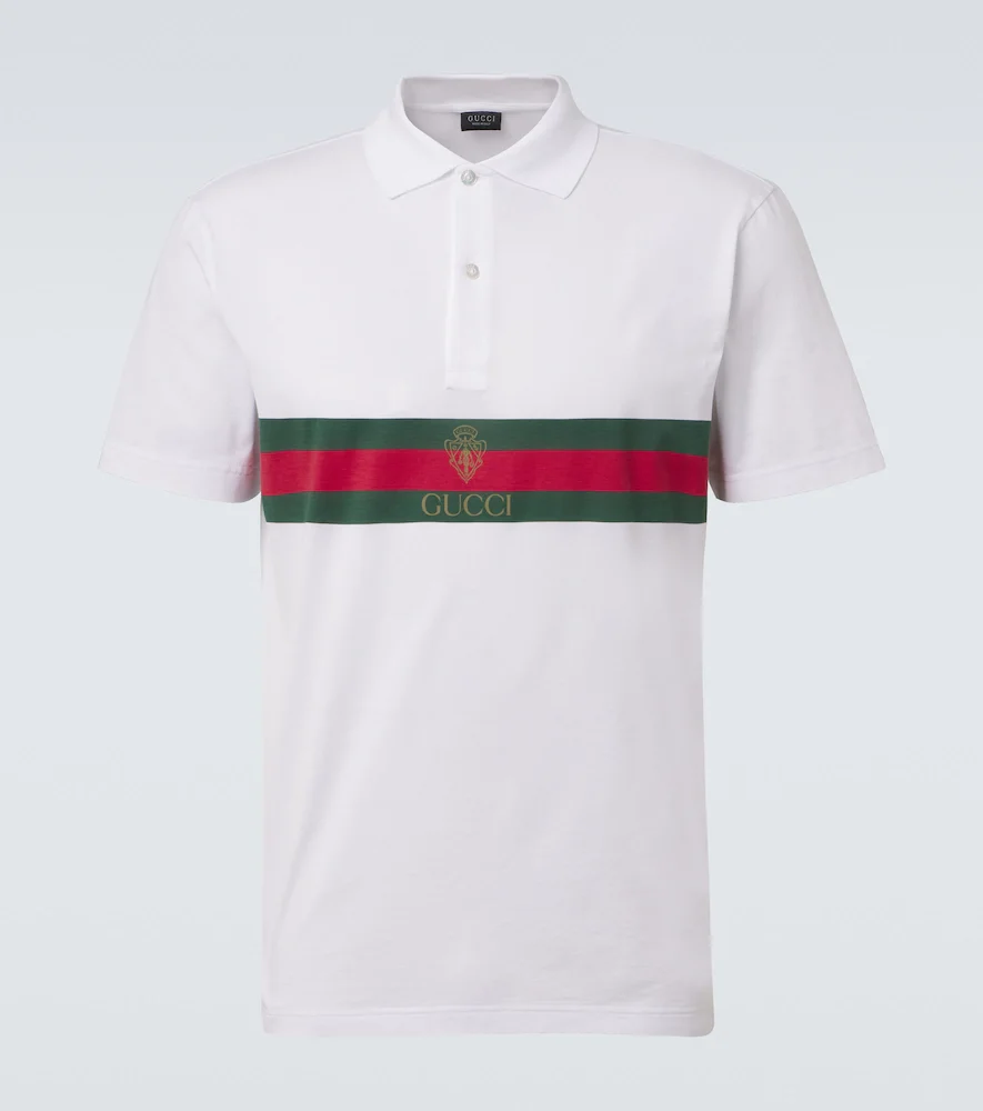 Polo de jersey de algodón con Web