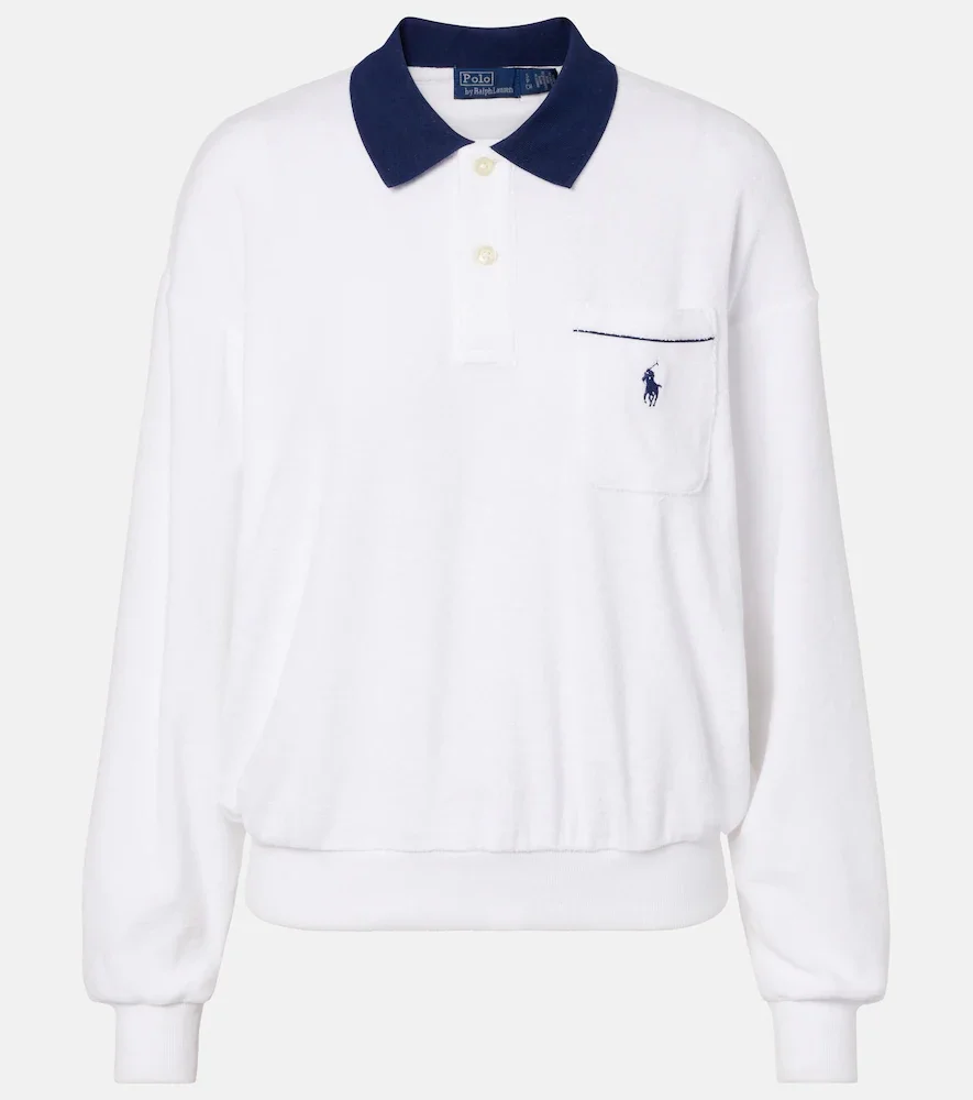 Polo de rizo en mezcla de algodón