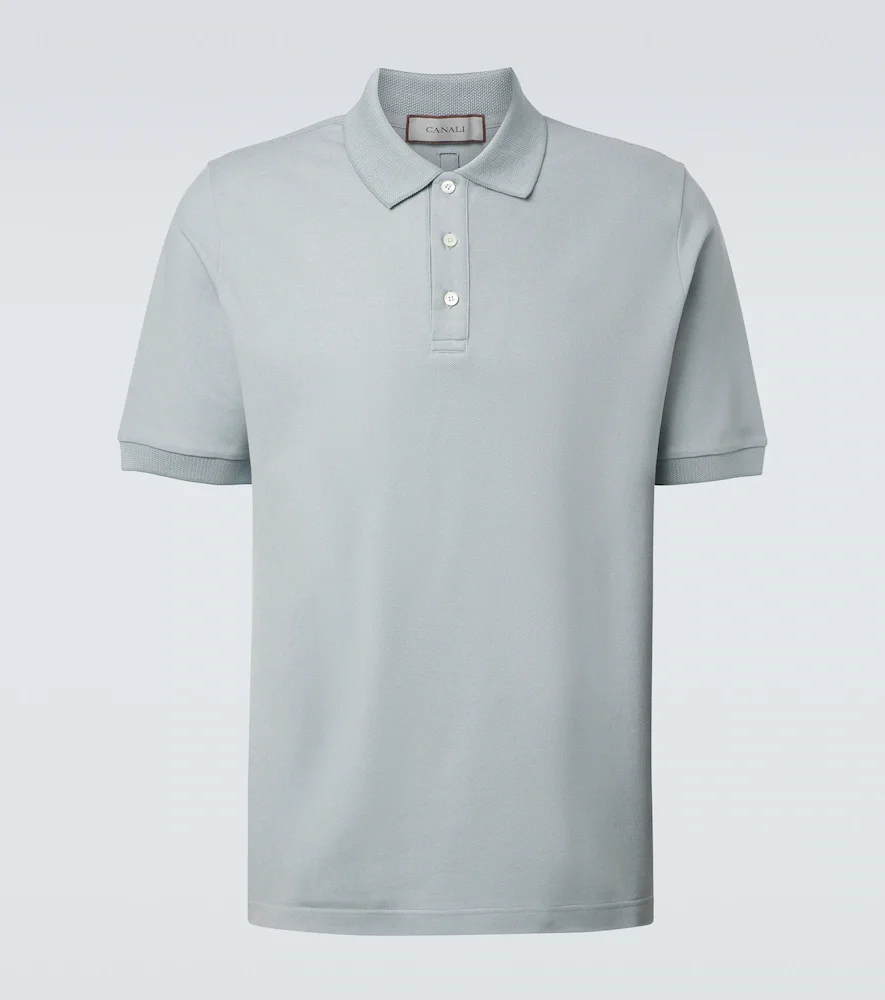 Polo en piqué de coton
