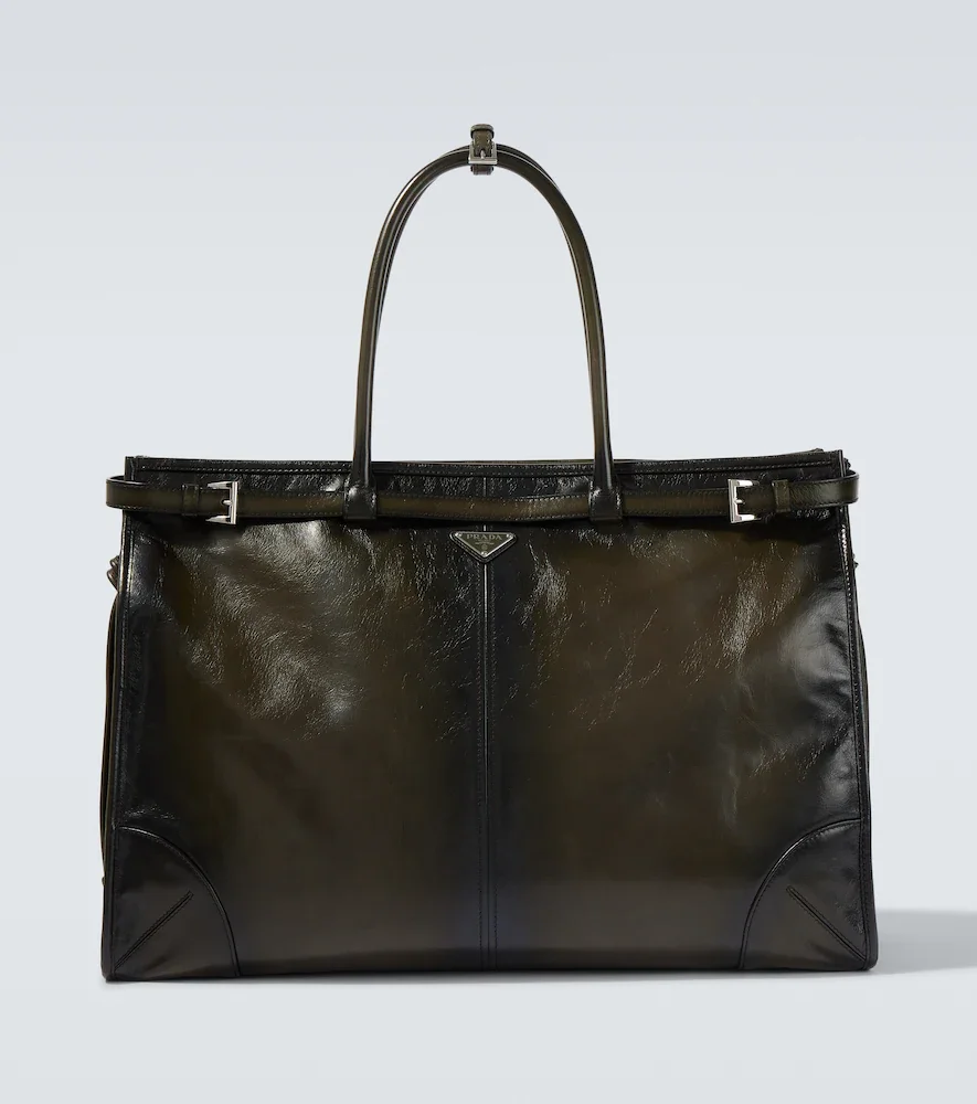 Prada Bonnie leather tote bag