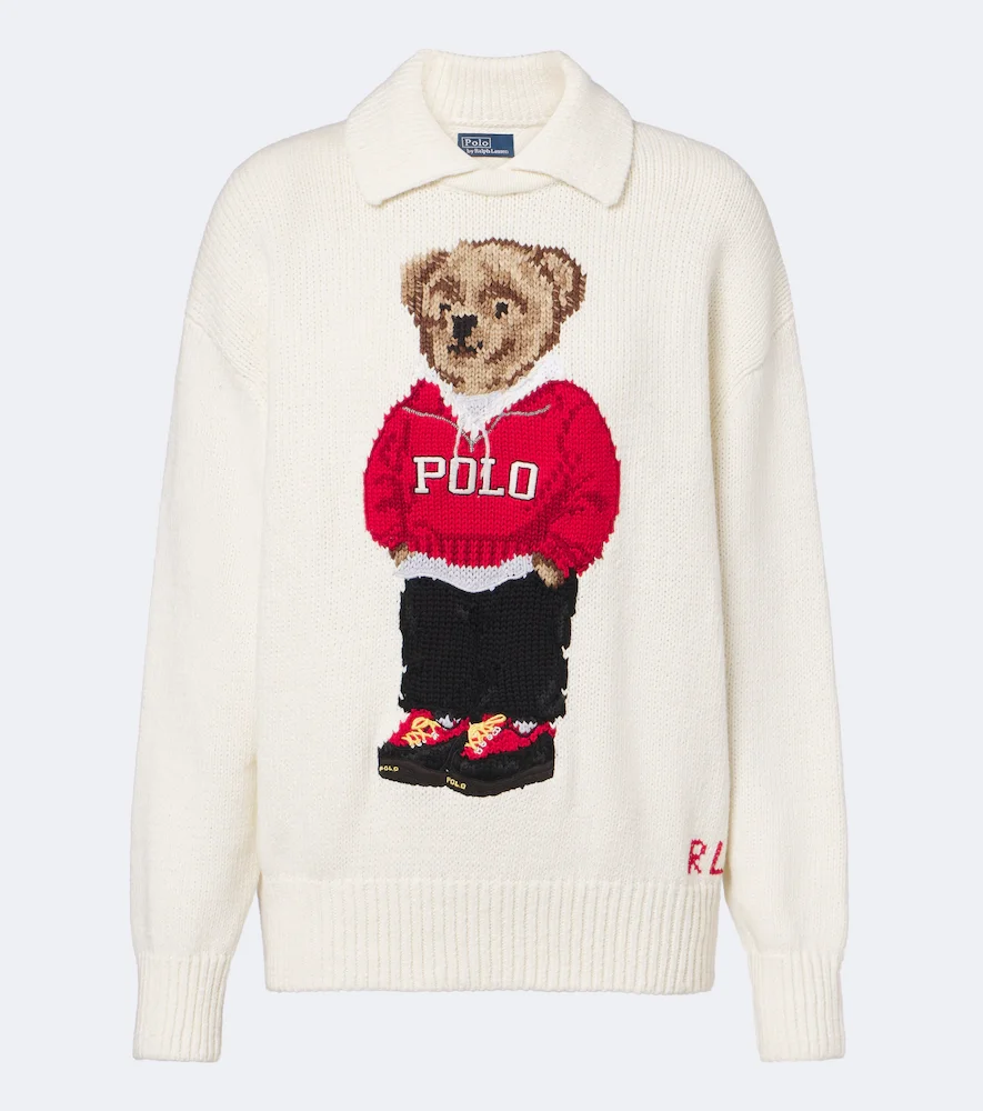 Pull Polo Bear en lin et coton