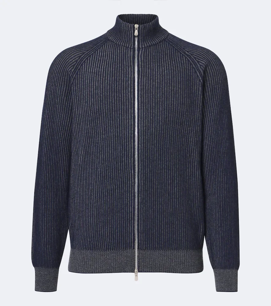 Pull zippé en cachemire