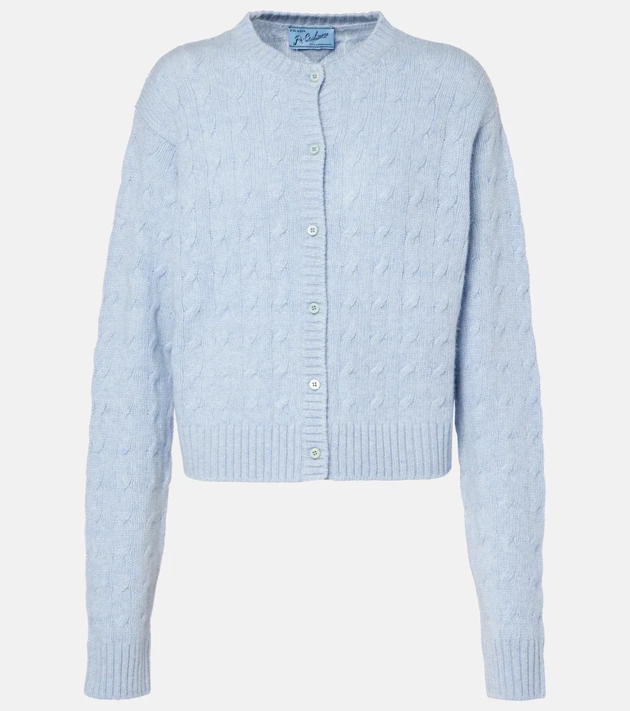 Re-Cashmere cable-knit cardigan