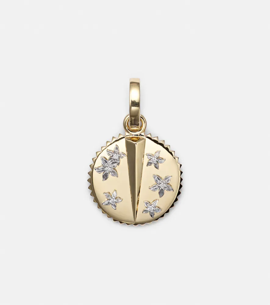Resilience 18kt gold pendant necklace with diamonds