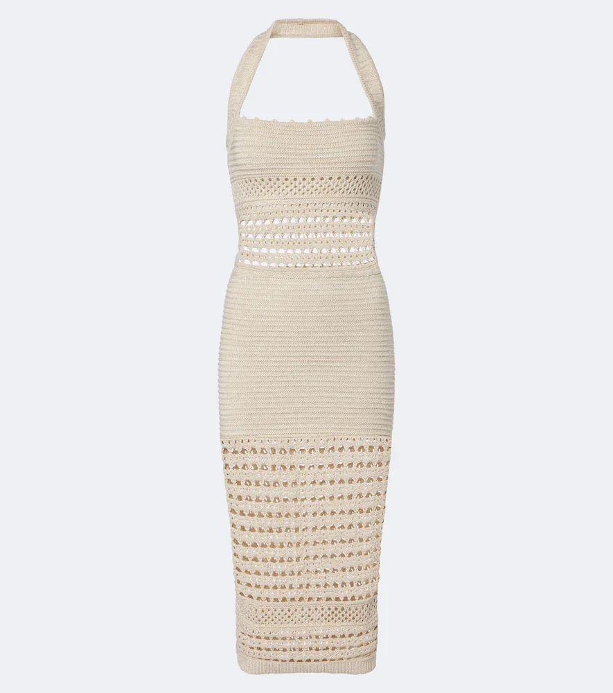Retrofête Robe midi Jaycee en coton mélangé