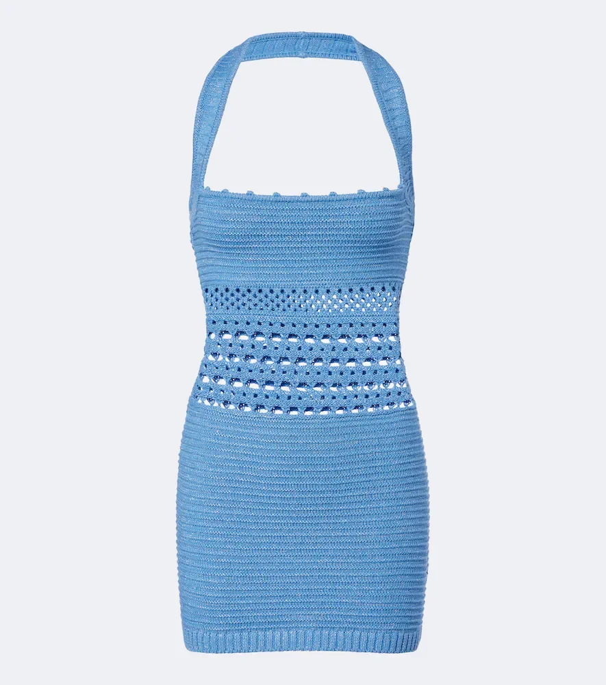 Retrofête Robe Ronni en crochet de coton mélangé