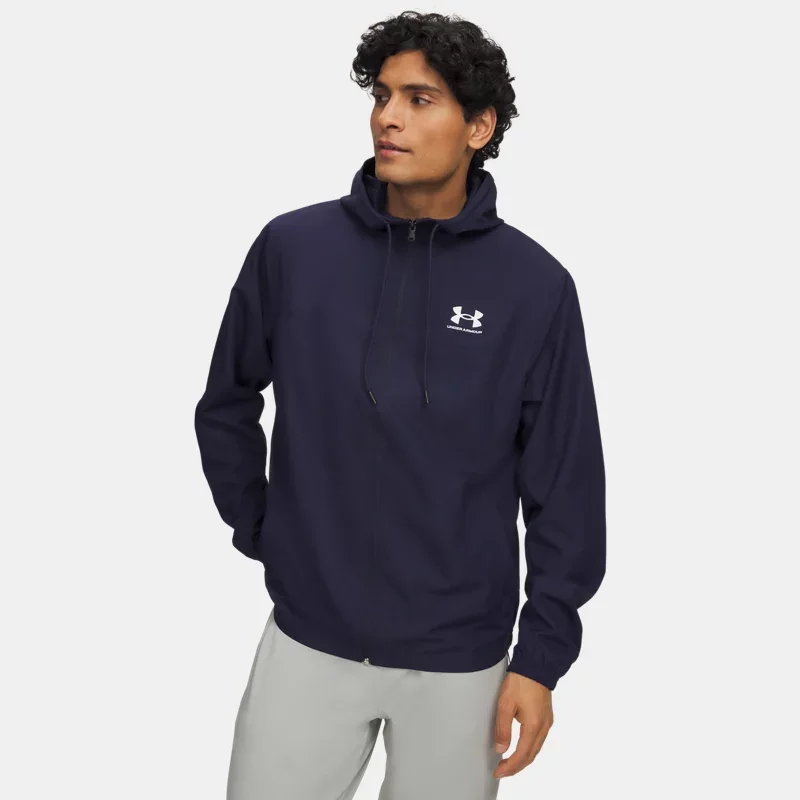 Rival Woven Men's Windbreaker Midnight Navy Midnight Navy White M