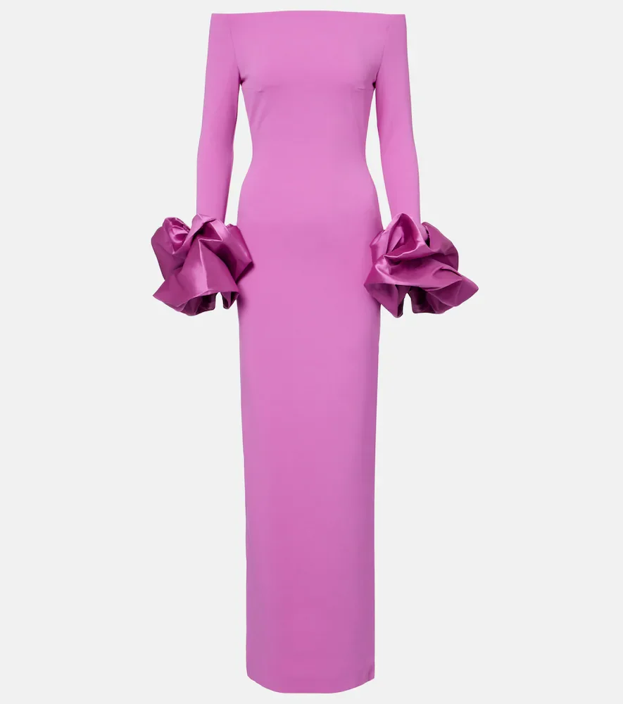 Robe à encolure bardot Talia