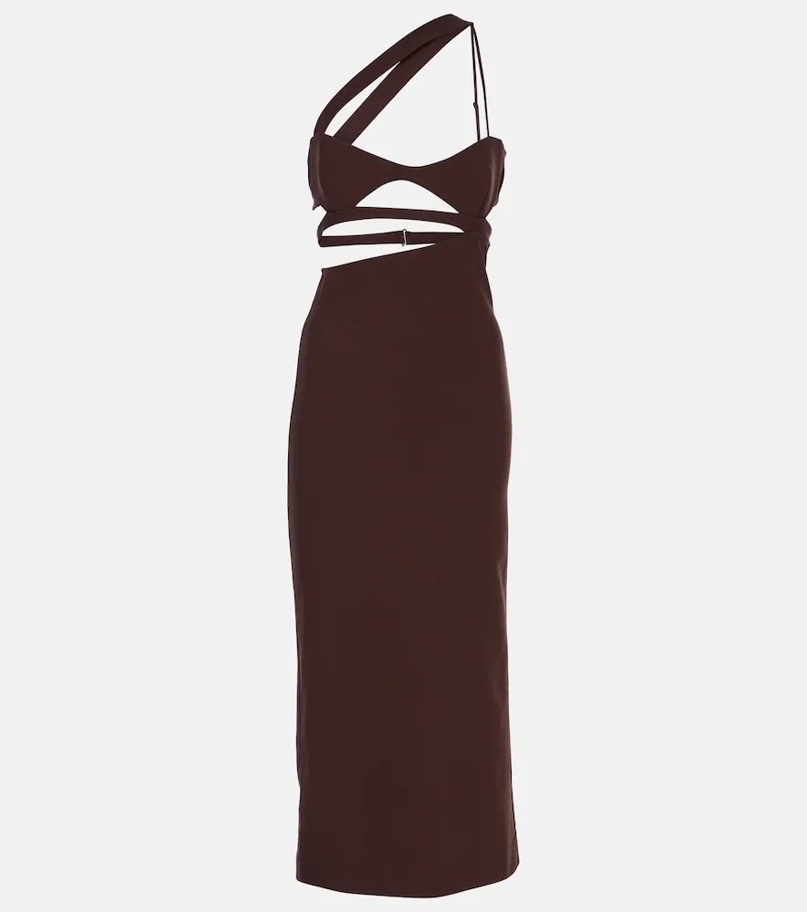 Robe asymétrique en soie