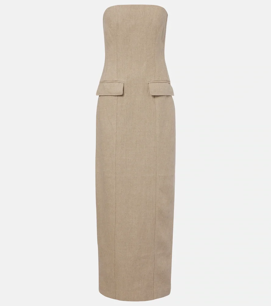 Robe bustier en lin