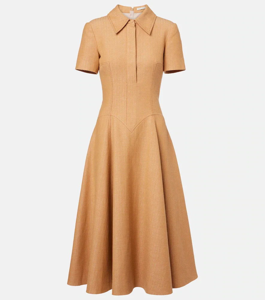 Robe Jody en coton et lin mélangé