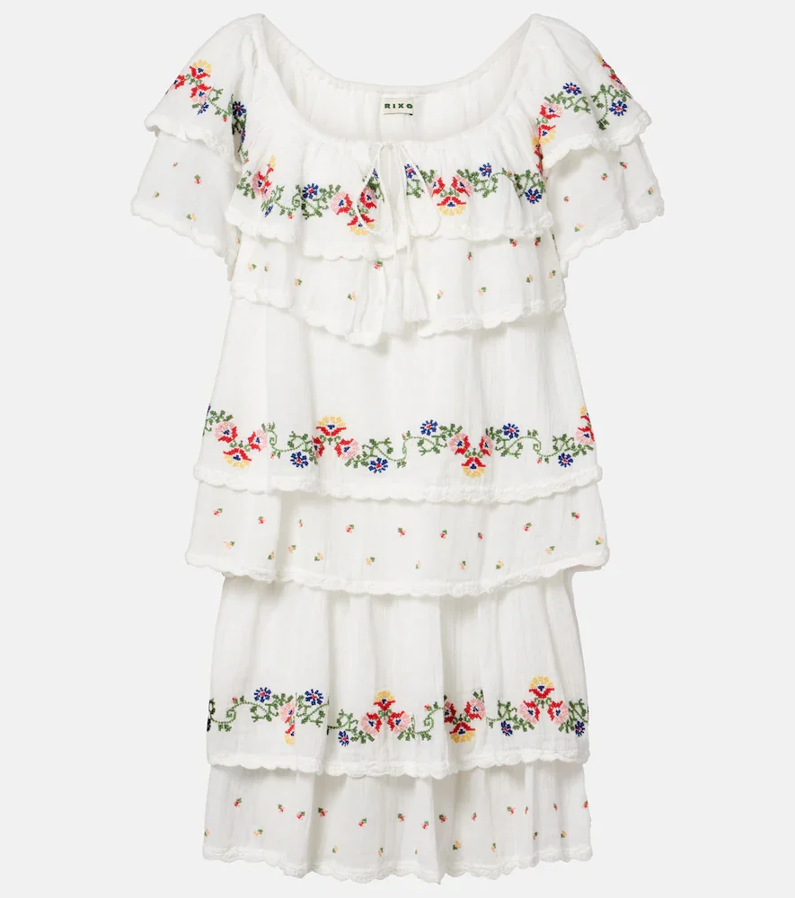Robe Leilani brodée en coton