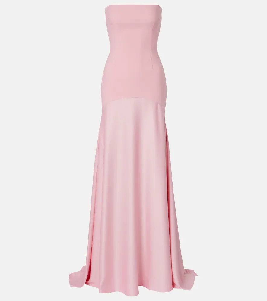 Robe longue Alessandra en satin