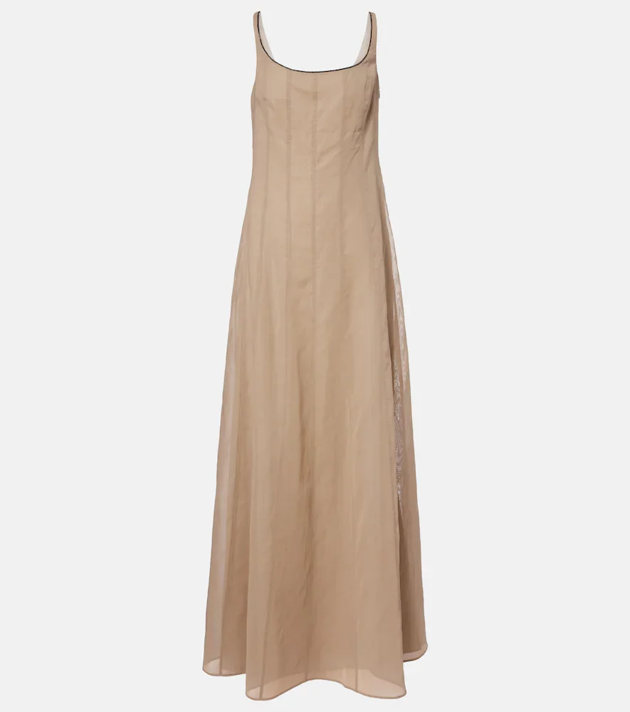 Robe longue en coton