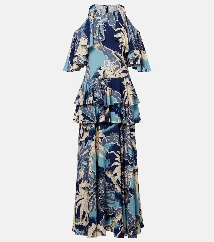 Robe longue imprimée