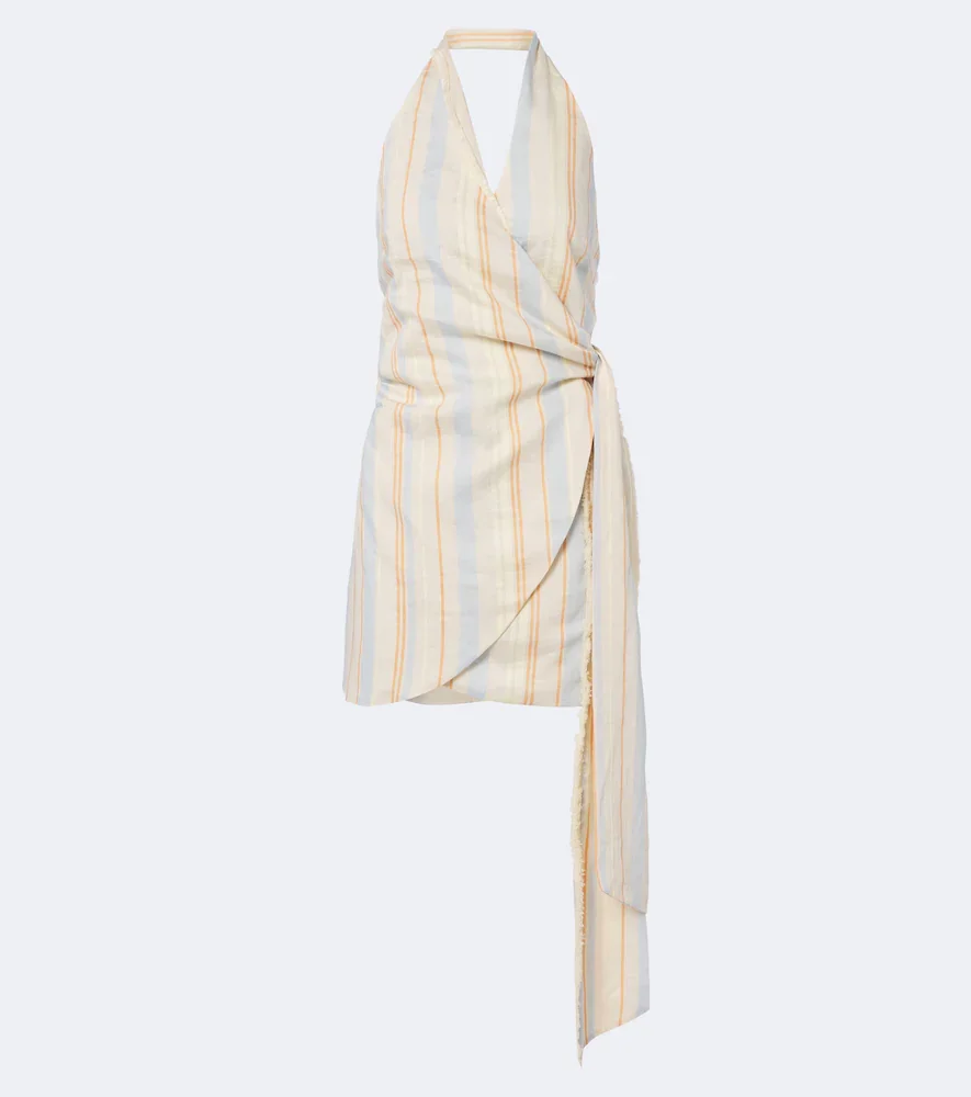 Robe portefeuille Pernille à rayures