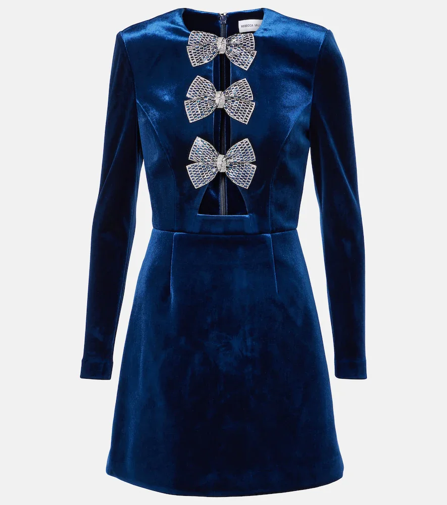 Robe Vivicia en velours à nœud