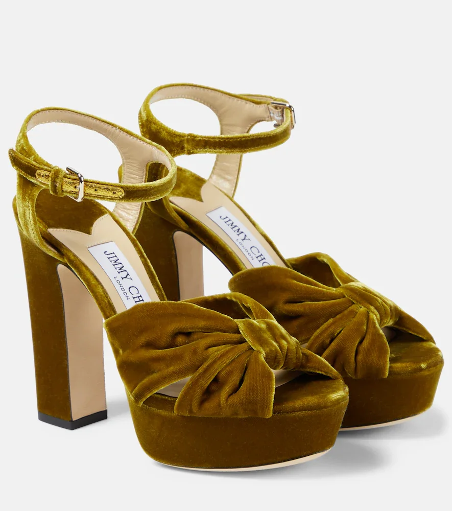 Sandales Heloise 120 en velours