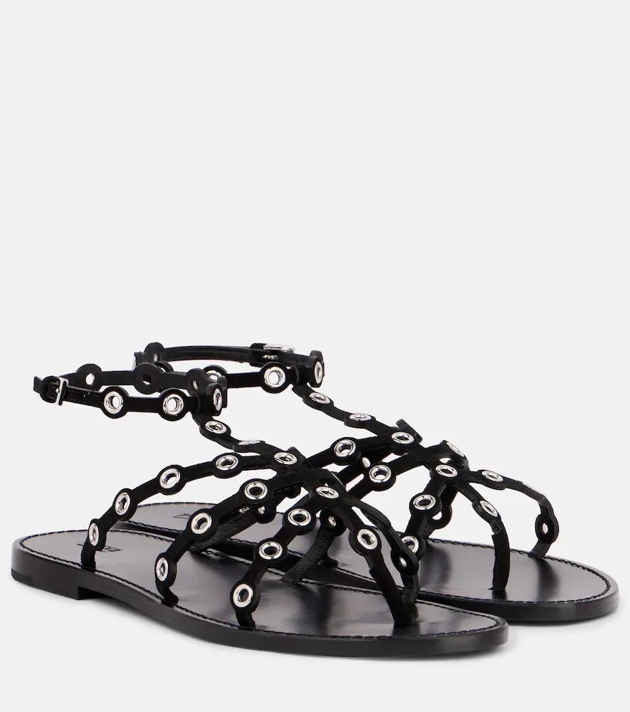 Sandalias de piel