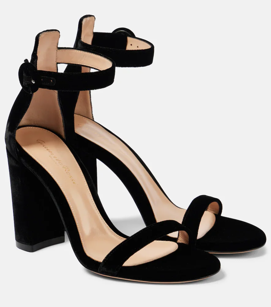 Sandalias Gaeta 95 de terciopelo