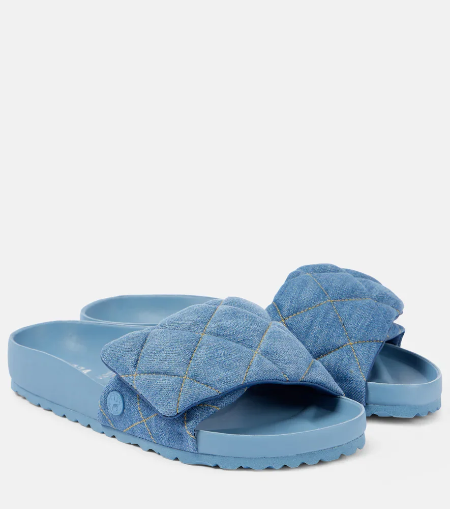 Sandalias Sylt de denim acolchadas