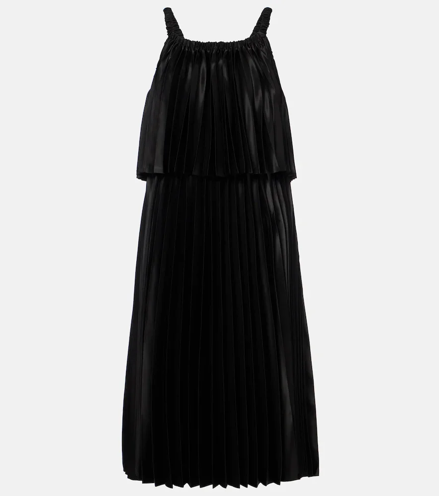 Satin midi dress