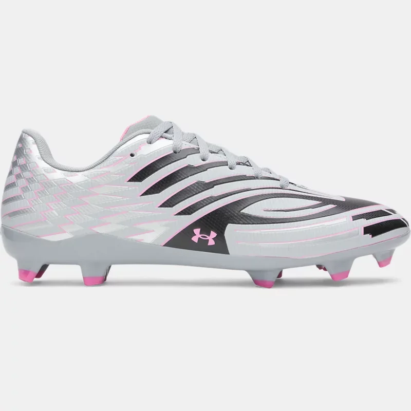 Shadow Select 4 FG Unisex Soccer Cleats Steel Metallic Silver Black 10