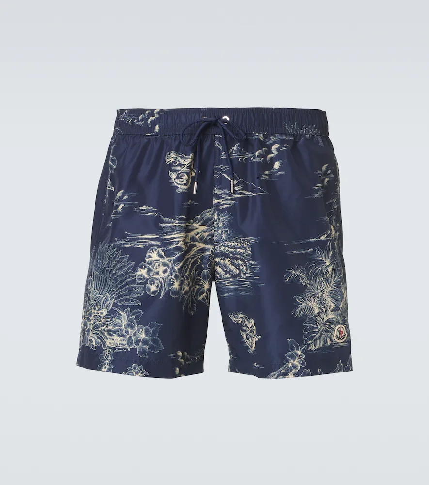 Short de bain Archivio à fleurs