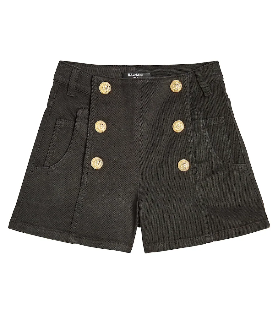 Short en coton mélangé à ornements