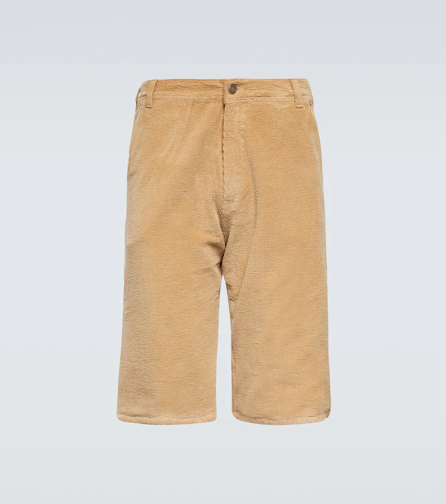 Short en velours côtelé