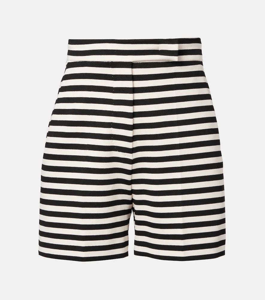Short Ornica rayé à taille haute