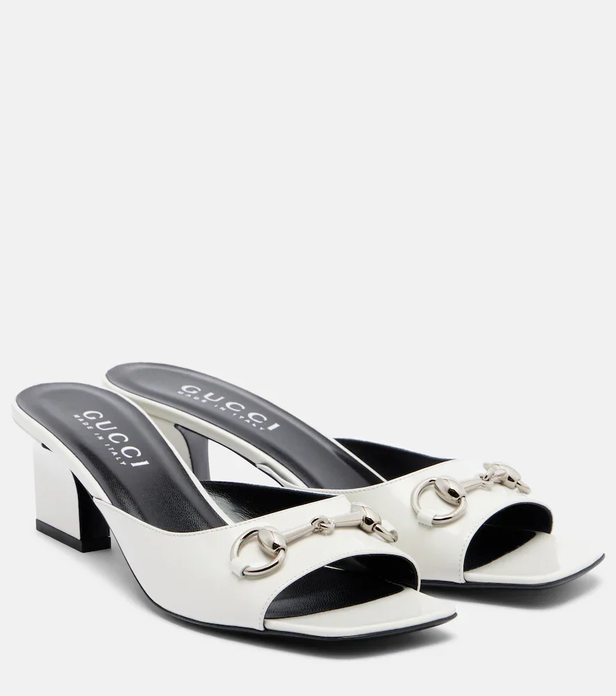 Signora Horsebit leather mules