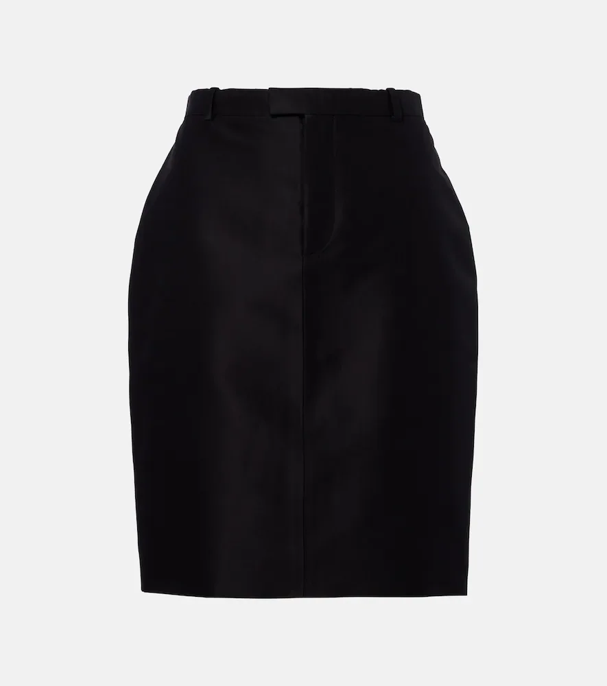 Silk miniskirt