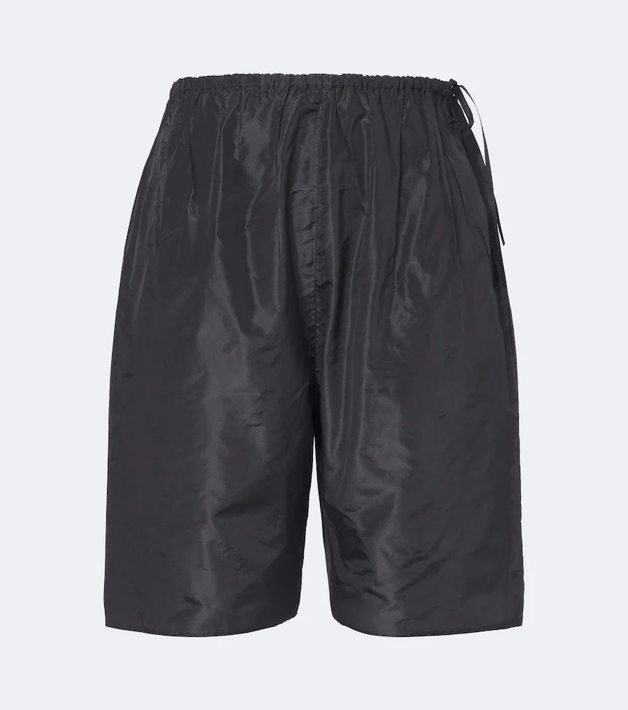 Silk taffeta Bermuda shorts