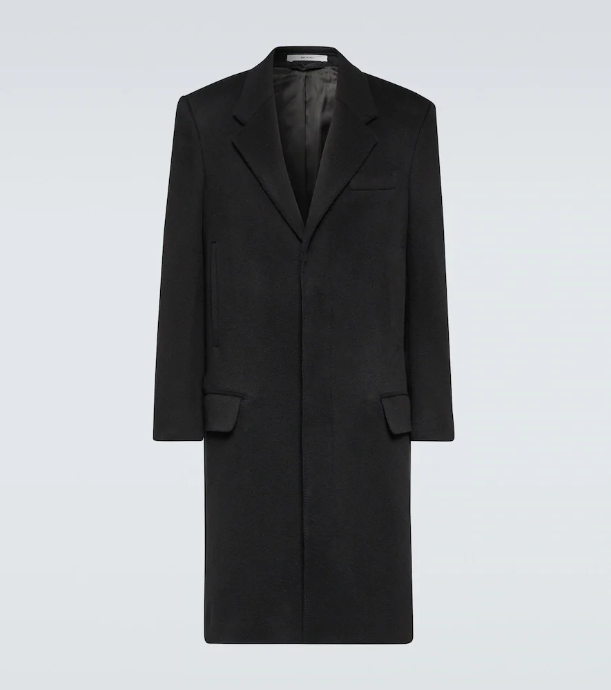 Slade single-breasted cashmere coat