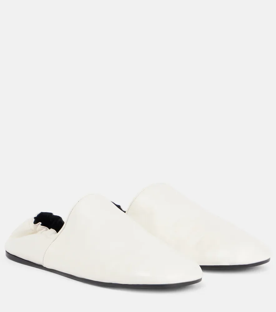 Slippers Banks de piel