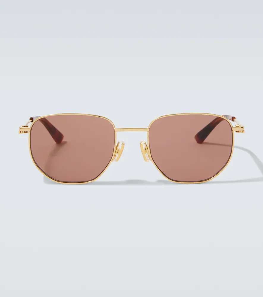 Split round sunglasses